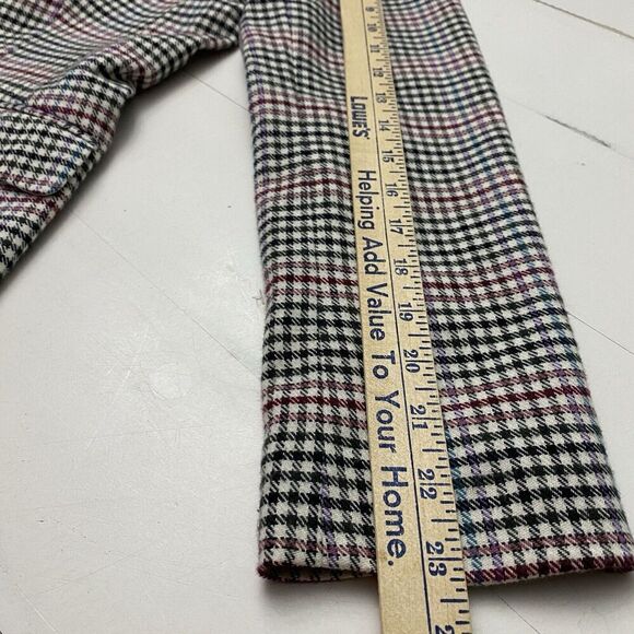 Talbots Notched Collar Single Breasted Wool Blend Houndstooth Blazer size 10 - Picture 11 of 14